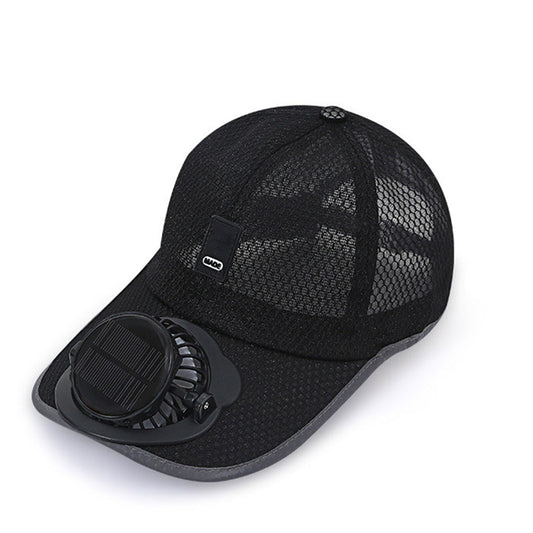 🧢🔥Lélegző baseball sapka napelemes ventilátorral