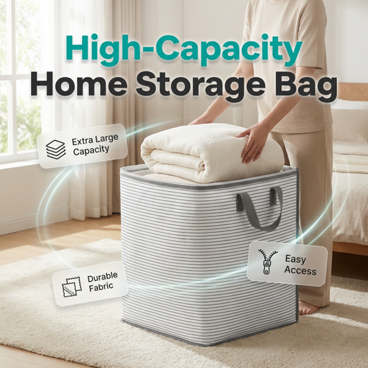 🏠Nagy méretű fogantyúval ellátott összecsukható tárolótáska