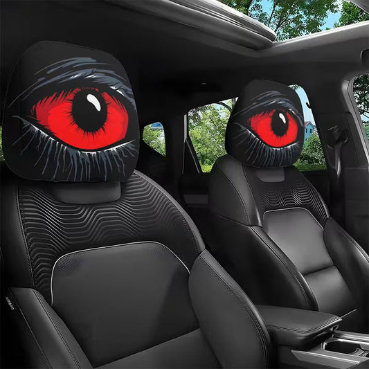 👁️‍🗨️1+1 ingyen🚗Autófejpárna burka piros szemmel