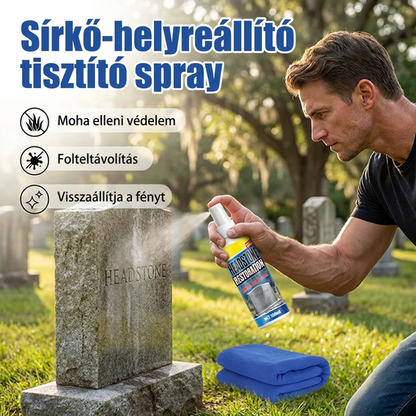 🏛️ Sírtisztító Spray Természetes Kő Felületre✨