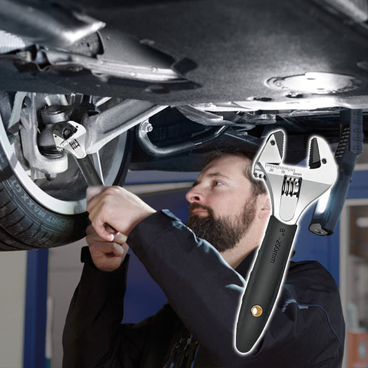 👍🔧Többfunkciós széles pofájú racsnis állítható csavarkulcs🔥