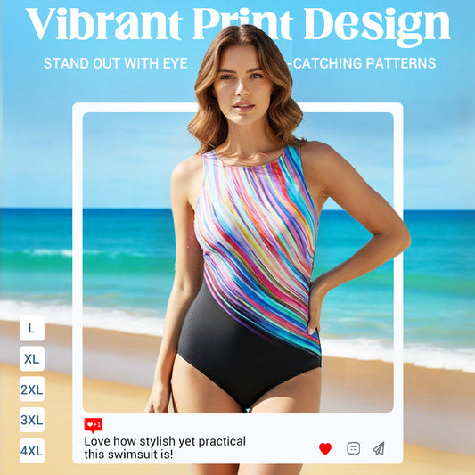 🩱Női mintás egyrészes fürdőruha🏖️