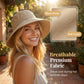 👒Széles Karimájú Masnis Napkalap: UV-Védelem és Stílus – Raktáron!☀️