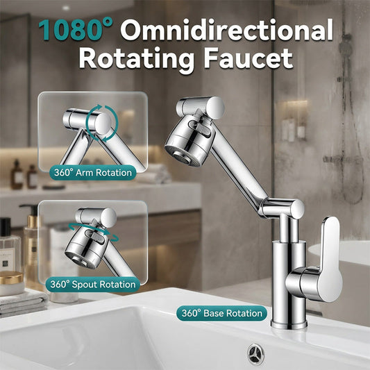 🚰1080°-ban forgó mechanikus karos csaptelep 🛡️💦