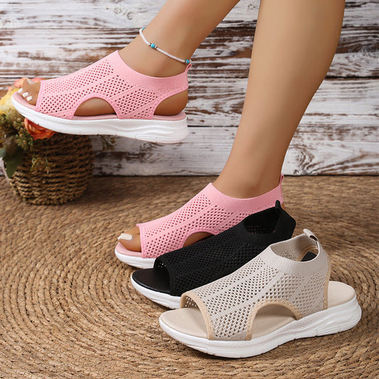 👡Női nyitott orrú légáteresztő hálós szandál | Kényelmes és könnyű💨