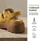 👡🔥 Női vastag talpú szandál – Párnázott talpbetét és csúszásgátló talp☀️