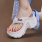 👡🌬️ Vízálló platform szandál nyitott orral ✨