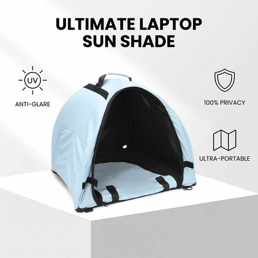 ☀️Hordozható összecsukható laptop-napellenző sátor✨