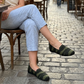 👟☁️Női kényelmes kötött felcsúszós cipő – Légáteresztő hálós anyag és párnázott talpbetét🌸