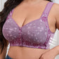 🌸L-5XL👙Elöl Záródó Kosár Nélküli Pamutos Nagyméretű Melltartó