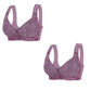 🌸L-5XL👙Elöl Záródó Kosár Nélküli Pamutos Nagyméretű Melltartó
