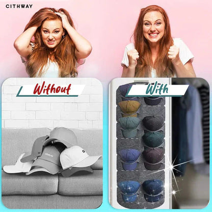 ✨Több zsebbel ellátott akasztható kalapállvány 🧢