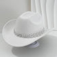 🤠Női strasszos szívmintás cowboykalap – Elegáns francia jazz fedora🎪