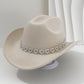 🤠Női strasszos szívmintás cowboykalap – Elegáns francia jazz fedora🎪
