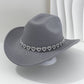 🤠Női strasszos szívmintás cowboykalap – Elegáns francia jazz fedora🎪