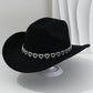 🤠Női strasszos szívmintás cowboykalap – Elegáns francia jazz fedora🎪