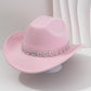 🤠Női strasszos szívmintás cowboykalap – Elegáns francia jazz fedora🎪