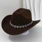 🤠Női strasszos szívmintás cowboykalap – Elegáns francia jazz fedora🎪