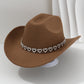 🤠Női strasszos szívmintás cowboykalap – Elegáns francia jazz fedora🎪