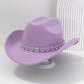 🤠Női strasszos szívmintás cowboykalap – Elegáns francia jazz fedora🎪