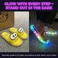 👣LED-es rajzfilmfigurás csúszásgátló papucs👟✨
