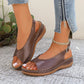👡 Női vintage nyitott orrú kényelmes szandálok – EU 36-43, retro divat – Utánvét ☁️✨
