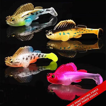 🎣A műcsali-mesterek ajánlása – 5 darabos T-alakú hátsó lágycsali-készlet🦦