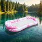 📢📢50 % DE RÉDUCTION !! ⏰Hamac Flottant Gonflable pour Piscine avec Centre en Filet – Confort & Fraîcheur pour l'Été