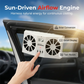 ☀️Automata napelemes autóventilátor – hőmérséklet-kijelző, szellőző, utánvét🚗💨