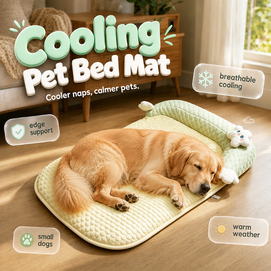 🐾❄️Lélegző Hűsítő Fekhely Kutyáknak és Macskáknak: Kényelmes Alvás és Hűsítés🛌