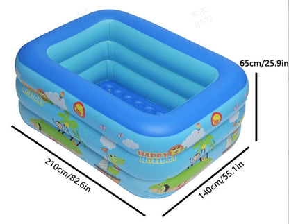 🏊  Children's Inflatable Pool – Sturdy PVC & easy setup – Perfect for backyard fun on hot days – safe and colourful for kids 🌞✨