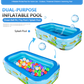 🏊  Children's Inflatable Pool – Sturdy PVC & easy setup – Perfect for backyard fun on hot days – safe and colourful for kids 🌞✨