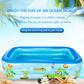 🏊  Children's Inflatable Pool – Sturdy PVC & easy setup – Perfect for backyard fun on hot days – safe and colourful for kids 🌞✨