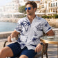 🏝️🌊Férfi mintás ing és rövidnadrág 2 részes szett