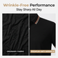 👕L–2XL💨Legkelendőbb férfi kontrasztos gallérú ing – légáteresztő, gyűrődésmentes, sokoldalú