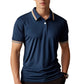 👕L–2XL💨Legkelendőbb férfi kontrasztos gallérú ing – légáteresztő, gyűrődésmentes, sokoldalú