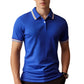 👕L–2XL💨Legkelendőbb férfi kontrasztos gallérú ing – légáteresztő, gyűrődésmentes, sokoldalú