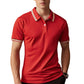👕L–2XL💨Legkelendőbb férfi kontrasztos gallérú ing – légáteresztő, gyűrődésmentes, sokoldalú