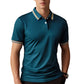👕L–2XL💨Legkelendőbb férfi kontrasztos gallérú ing – légáteresztő, gyűrődésmentes, sokoldalú