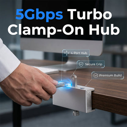 🖤Rögzíthető USB 3.0 hub, alumíniumötvözetből készült, 4 portos dokkolóállomás💫
