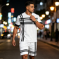 👕 50% KEDVEZMÉNY🩳Férfi sportruha 2 részes szett – Légáteresztő anyag és rugalmas derékpánt