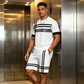 👕 50% KEDVEZMÉNY🩳Férfi sportruha 2 részes szett – Légáteresztő anyag és rugalmas derékpánt