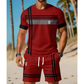 👕 50% KEDVEZMÉNY🩳Férfi sportruha 2 részes szett – Légáteresztő anyag és rugalmas derékpánt