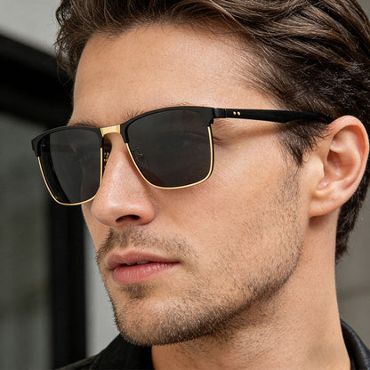 📢🕶️Retro négyzet alakú fémkeretes napszemüveg – UV400 védelem és könnyű, 18.9 g-os kialakítás✨