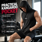 【🏋️XS–3XL】Férfi sport ujjatlan kapucnis mellény – Maximális mozgásszabadság