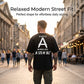 👕Férfi rövid ujjú póló hátul feliratos nyomattal✨