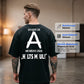 👕Férfi rövid ujjú póló hátul feliratos nyomattal✨