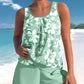 👙 Női virágmintás kétrészes tankini fürdőruha🌸 Romantikus elegancia és önbizalmat adó🌊