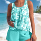 👙 Női virágmintás kétrészes tankini fürdőruha🌸 Romantikus elegancia és önbizalmat adó🌊