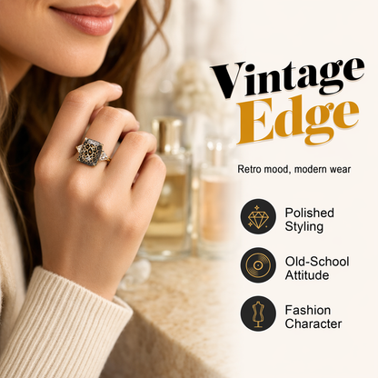 💎50% KEDVEZMÉNY!! 🌙Vintage leopárdmintás rézgyűrű